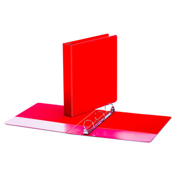 Universal® Economy Non-view Round Ring Binder, 3 Rings, 1.5" Capacity, 11 X 8.5, Red freeshipping - TVN Wholesale